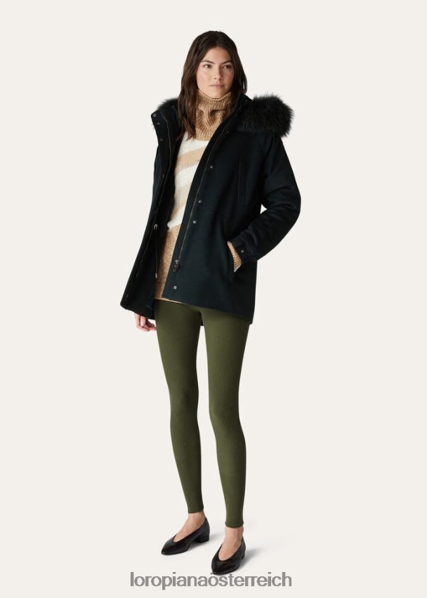 Eisige Jacke Frauen Loro Piana PFZFT4141 Kleidung dunkelgrün (50sl)