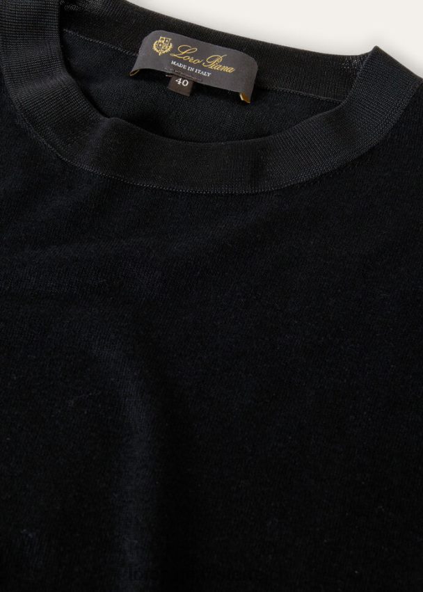 Suwa-Pullover Frauen Loro Piana PFZFT495 Kleidung schwarz (8000)