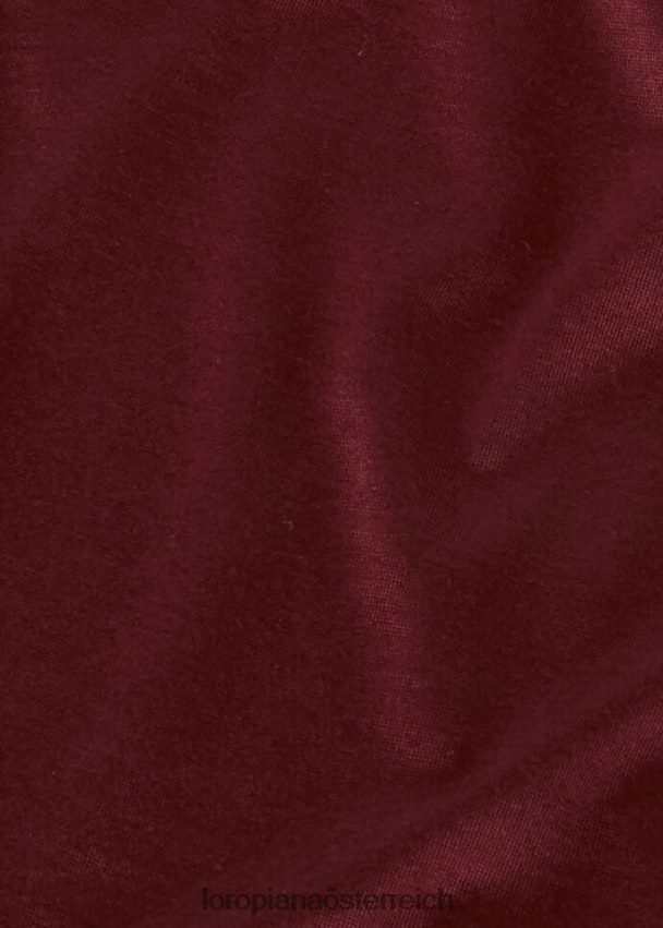 Gok-T-Shirt Männer Loro Piana PFZFT41111 Kleidung rote Tinte (r08y)